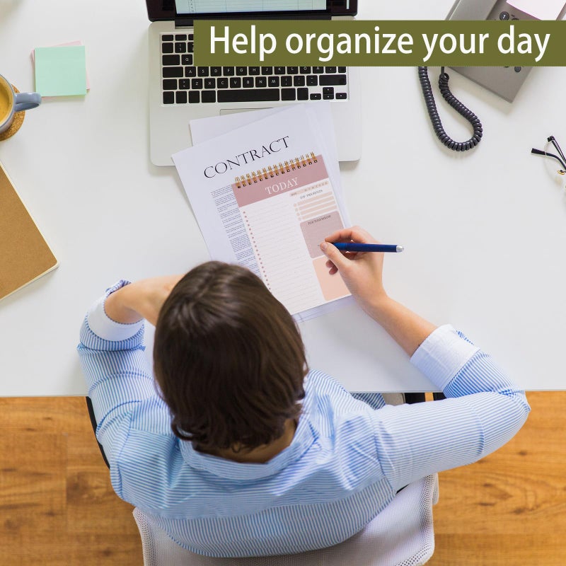 Thboxes 2 Packs To Do List Notepad, Total 208 Pages To Do List Notebook A5 Undated Daily Planner Notepad with Task Checklist Home Office School Supplies - Image 5